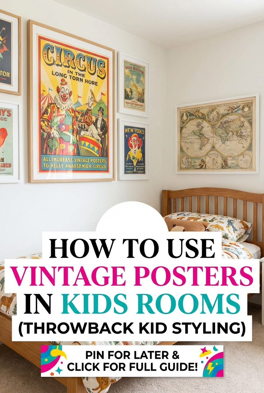 How to Use Vintage Posters in Kids Rooms (Throwback Kid Styling) - photo 2