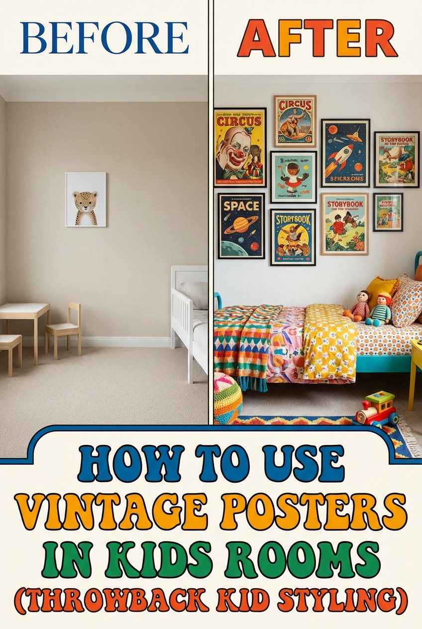 How to Use Vintage Posters in Kids Rooms (Throwback Kid Styling) - photo 5
