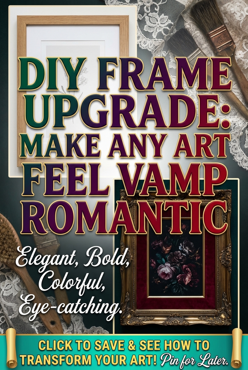 DIY Frame Upgrade: make any art feel Vamp Romantic - photo 2
