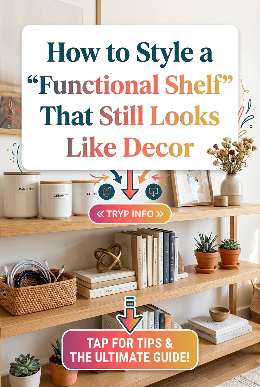 How to Style a “Functional Shelf” That Still Looks Like Decor - photo 2