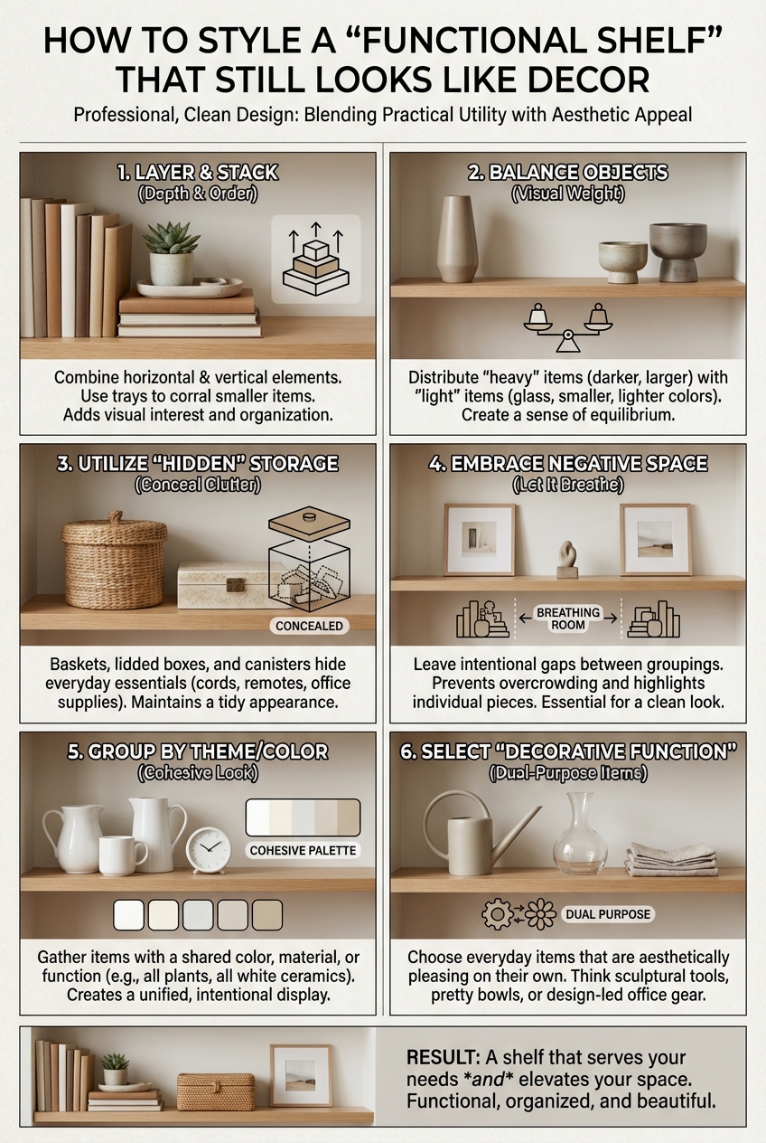How to Style a “Functional Shelf” That Still Looks Like Decor - photo 3