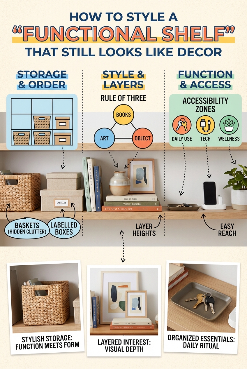How to Style a “Functional Shelf” That Still Looks Like Decor - photo 4