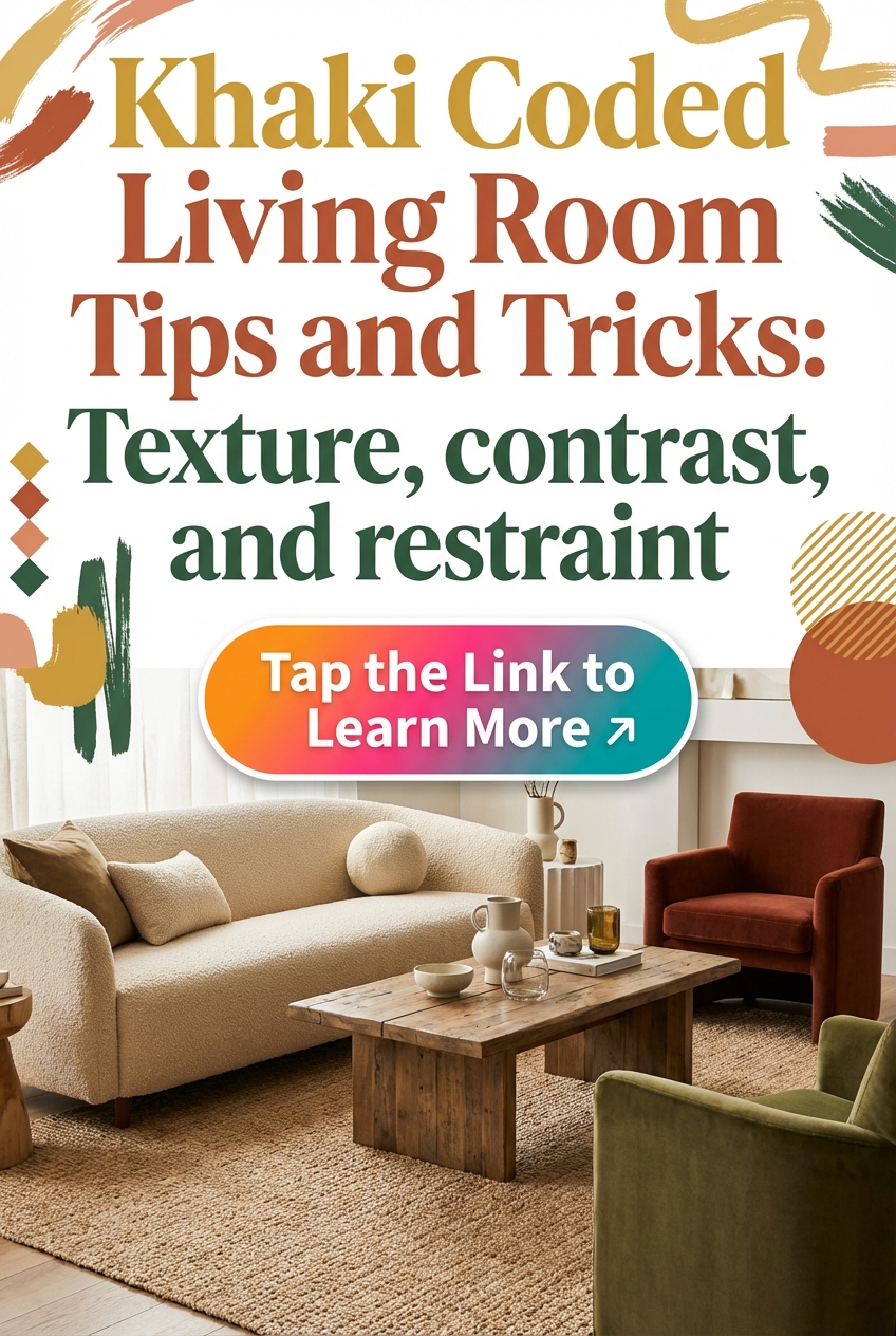 Khaki Coded Living Room Tips and Tricks: Texture, contrast, and restraint - photo 2