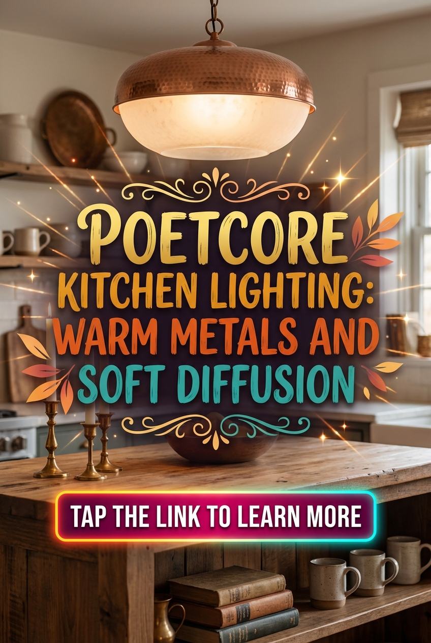 Poetcore Kitchen Lighting: Warm Metals and Soft Diffusion - photo 2