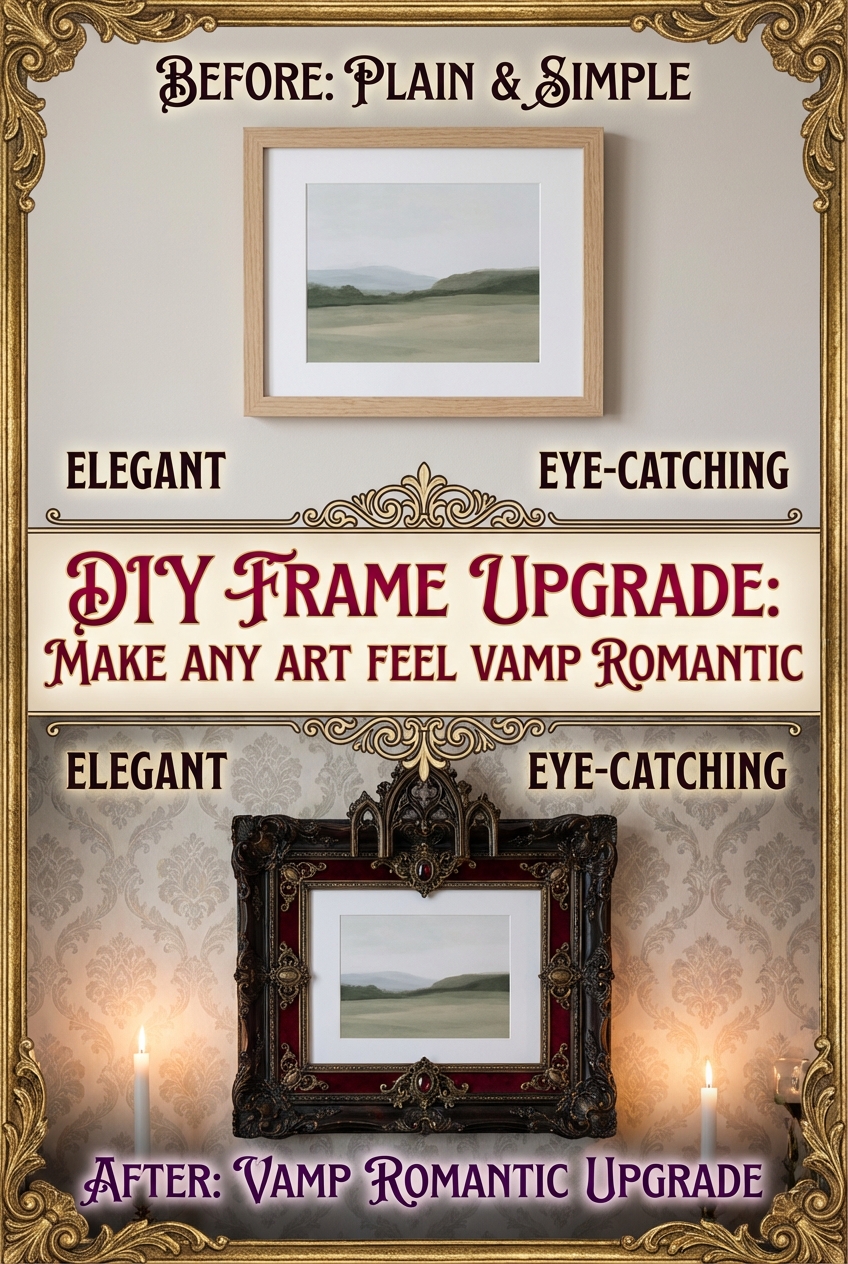 DIY Frame Upgrade: make any art feel Vamp Romantic - photo 5