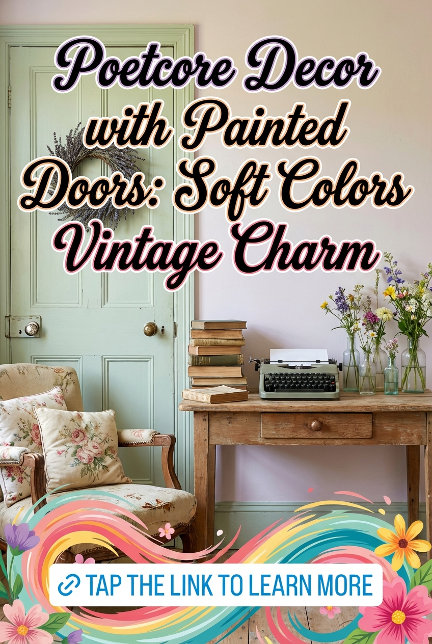 Poetcore Decor with Painted Doors: Soft Colors and Vintage Charm - photo 2
