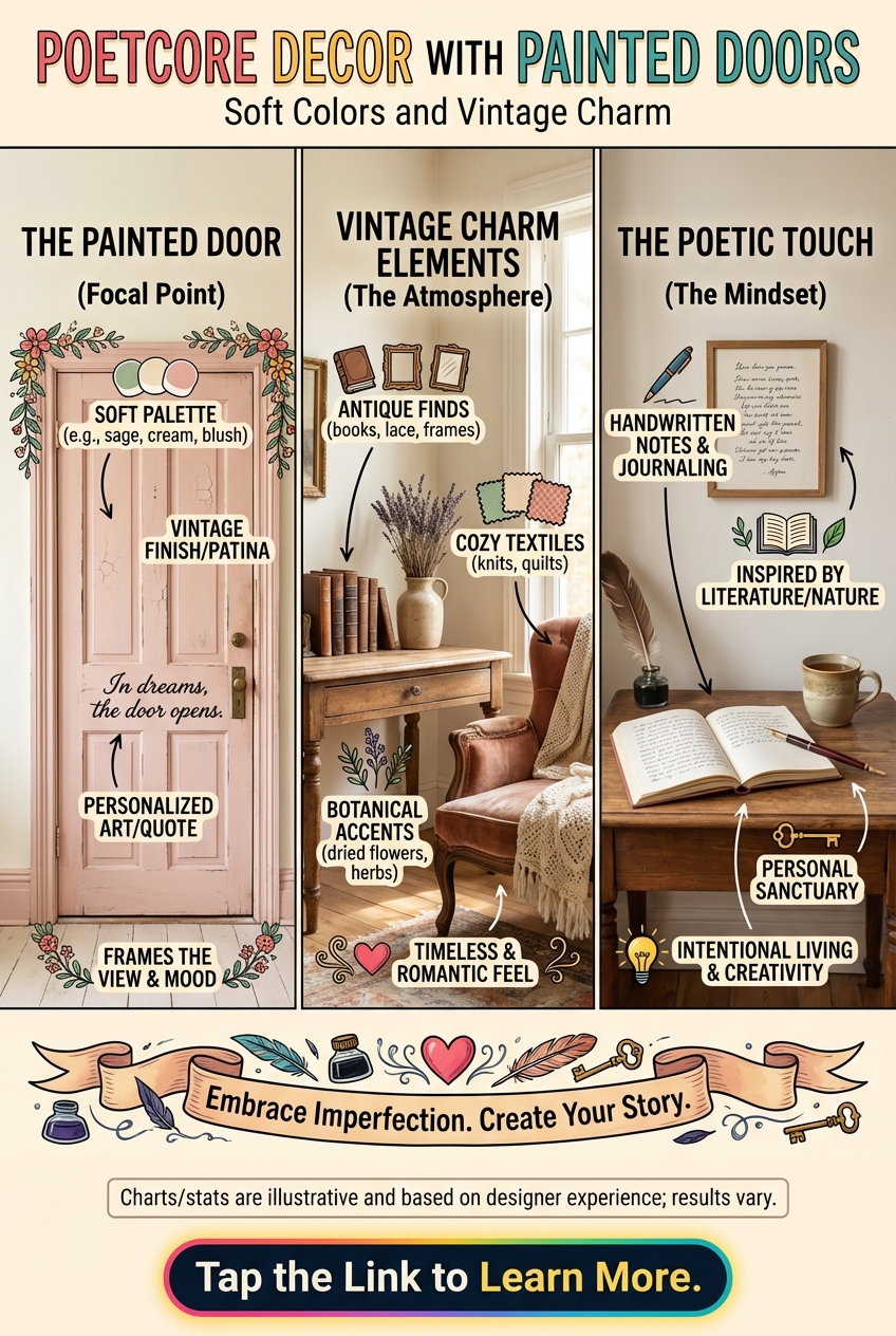 Poetcore Decor with Painted Doors: Soft Colors and Vintage Charm - photo 4