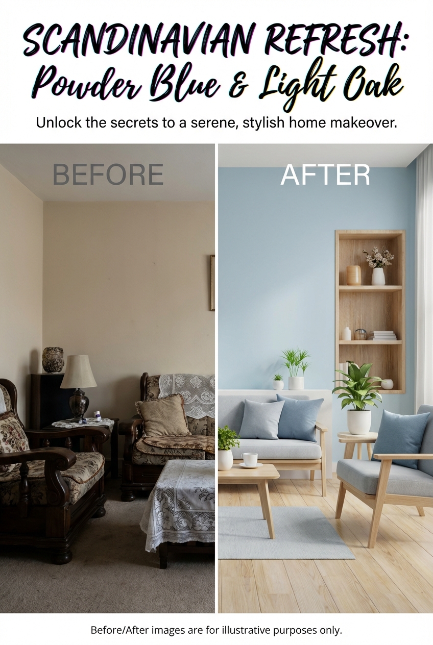 Powder Blue + Light Oak: Fresh and Scandinavian-Inspired - photo 5
