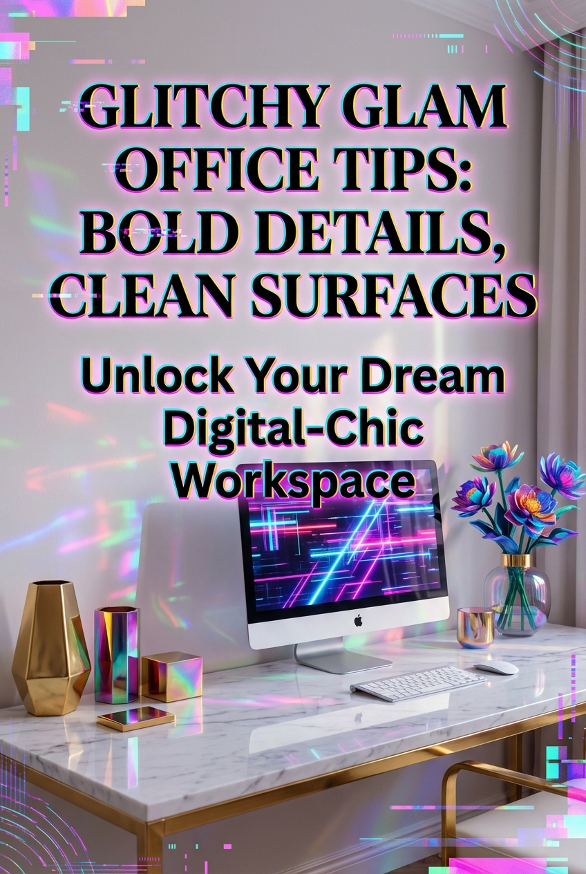 Glitchy Glam Office Tips: Bold Details, Clean Surfaces - photo 2