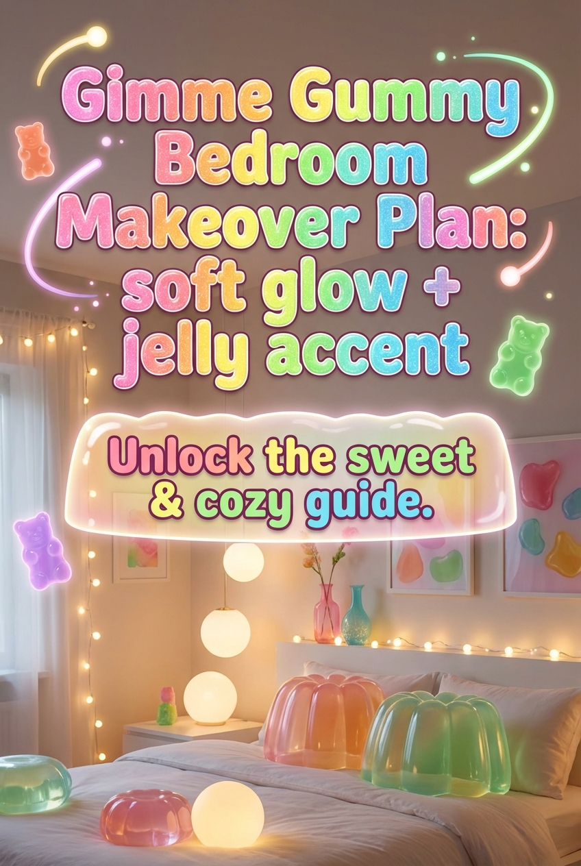 Gimme Gummy Bedroom Makeover Plan: soft glow + jelly accent - photo 2