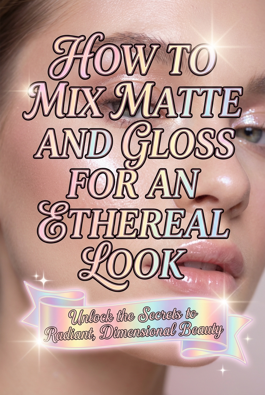 How to Mix Matte and Gloss for an Ethereal Look - photo 2