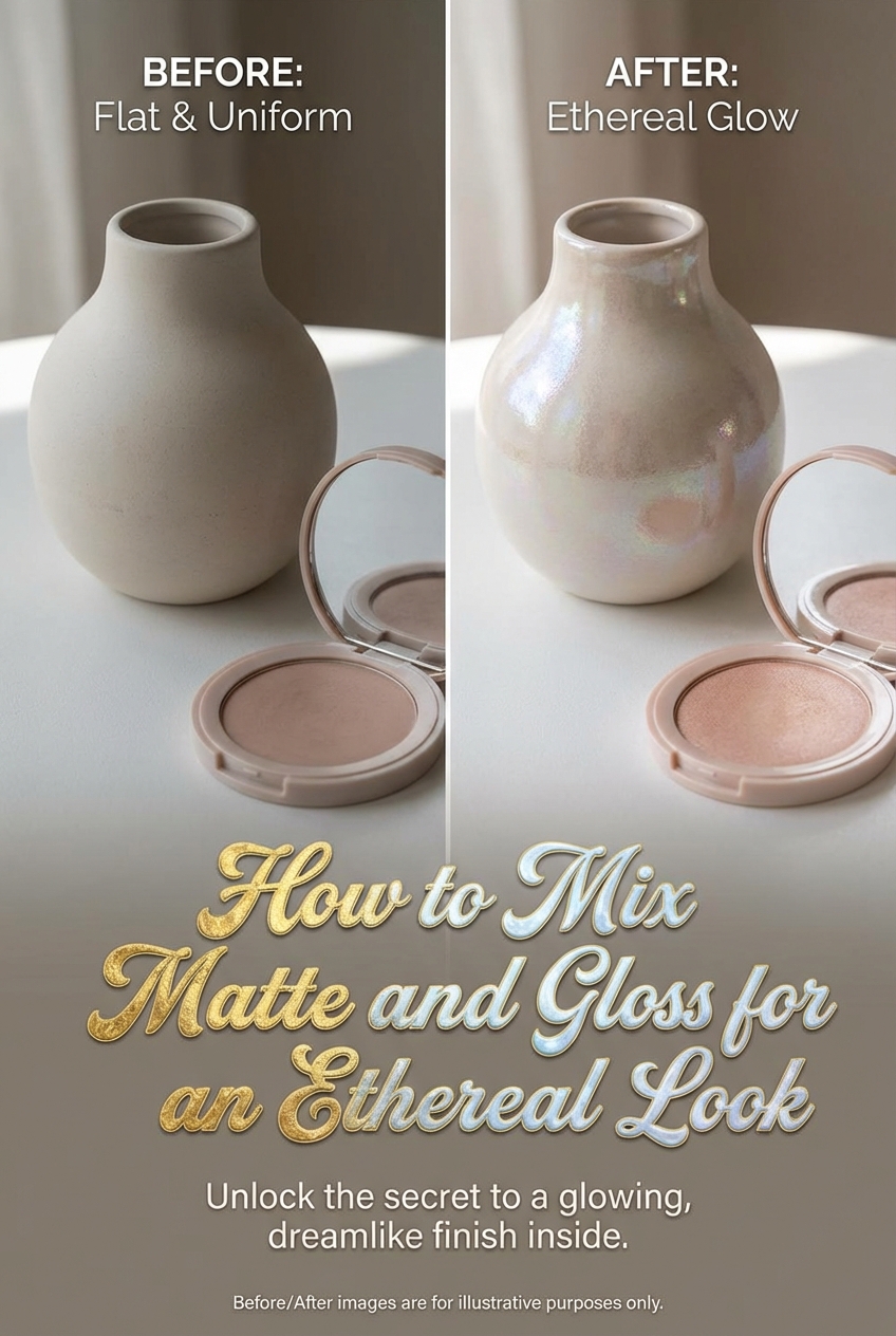 How to Mix Matte and Gloss for an Ethereal Look - photo 5