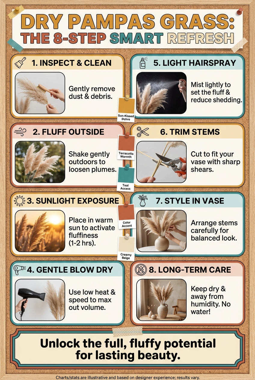 Dry Pampas Grass: the 8 – Step Smart Refresh - photo 4