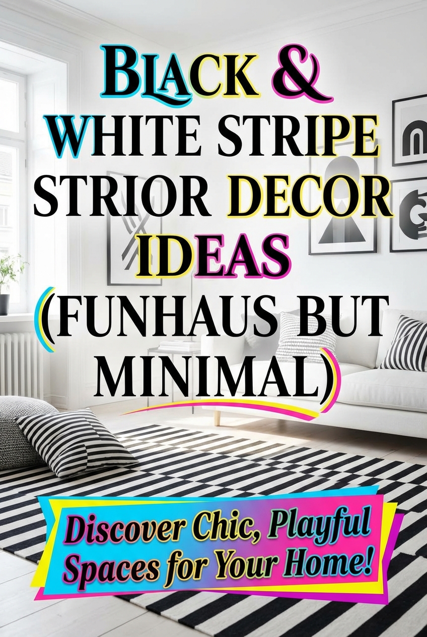 Black and White Stripe Decor Ideas (FunHaus but Minimal) - photo 2