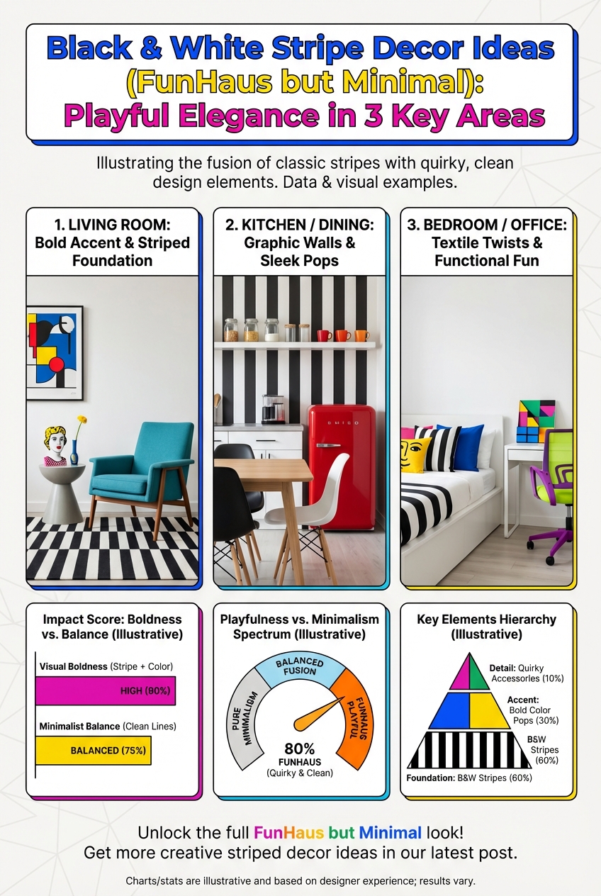 Black and White Stripe Decor Ideas (FunHaus but Minimal) - photo 3