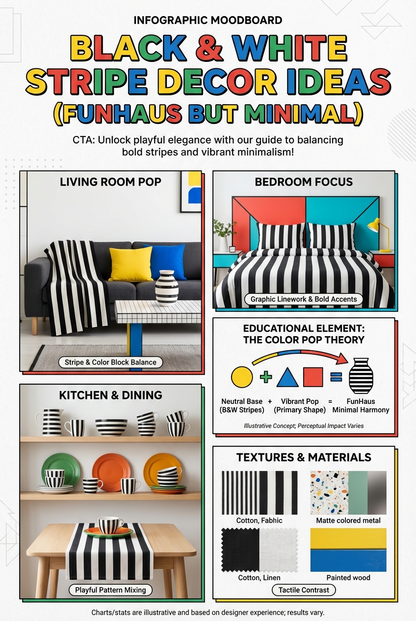 Black and White Stripe Decor Ideas (FunHaus but Minimal) - photo 4