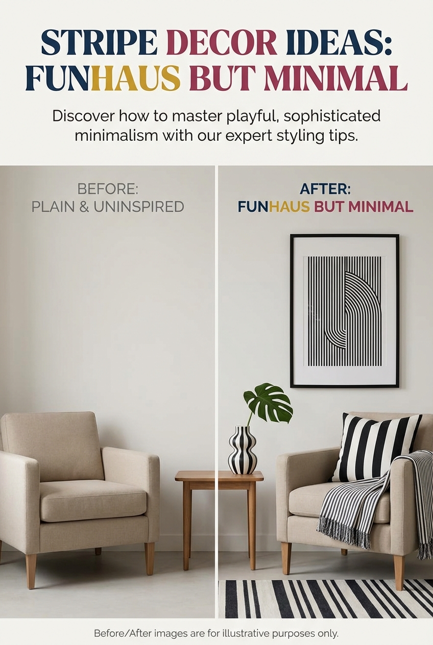 Black and White Stripe Decor Ideas (FunHaus but Minimal) - photo 5