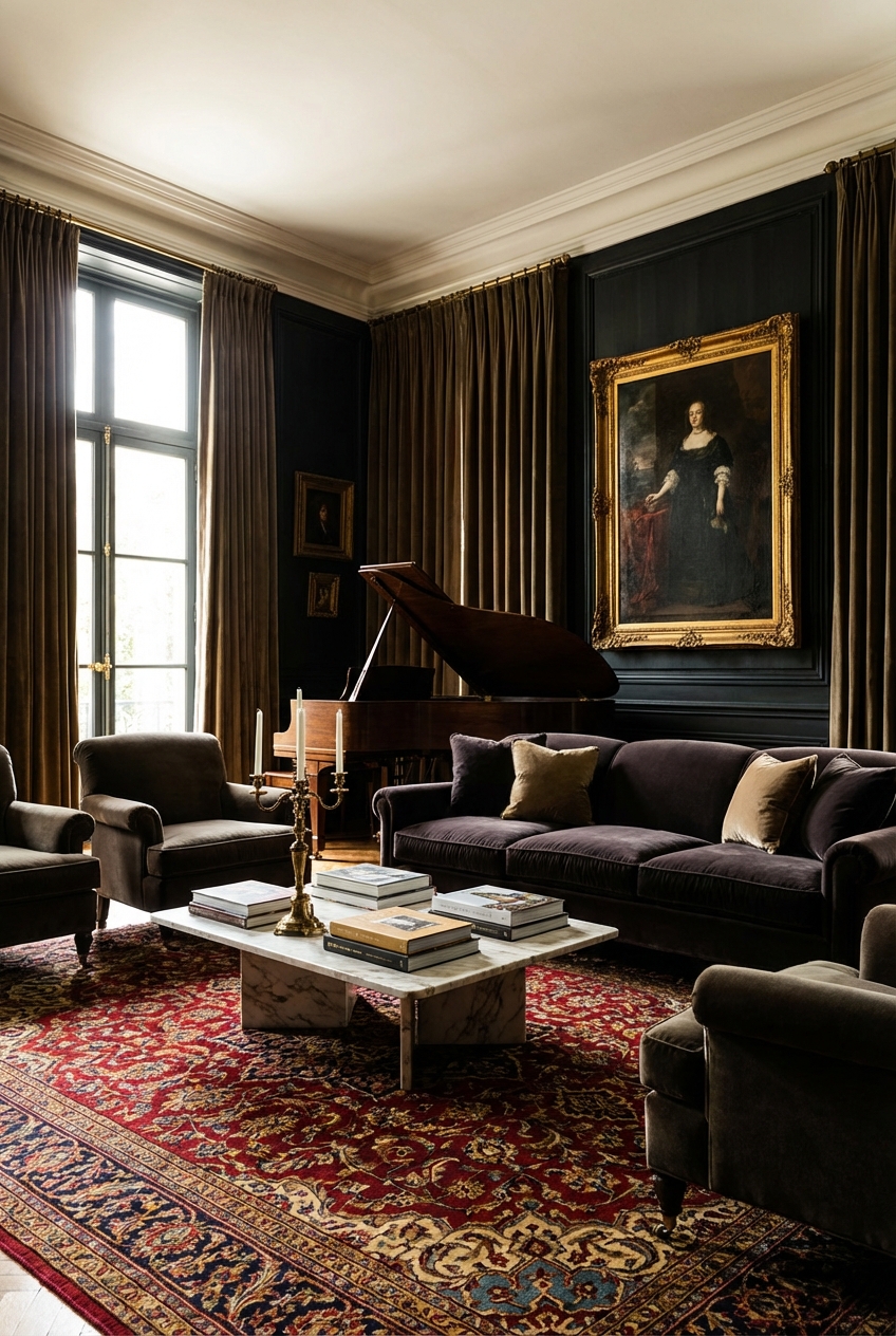 The Best Rug Styles for Opera Aesthetic Living Rooms