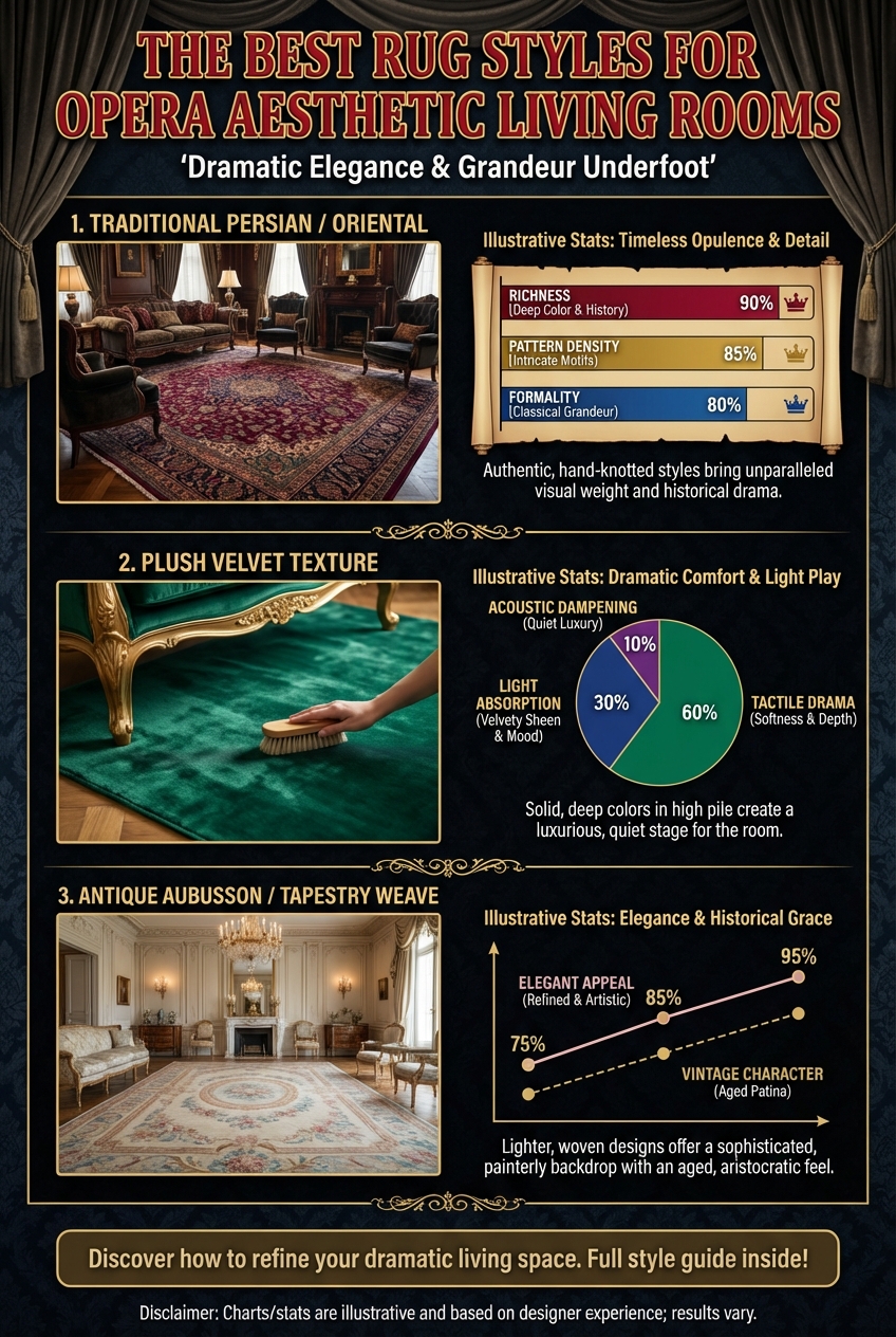 The Best Rug Styles for Opera Aesthetic Living Rooms - photo 3