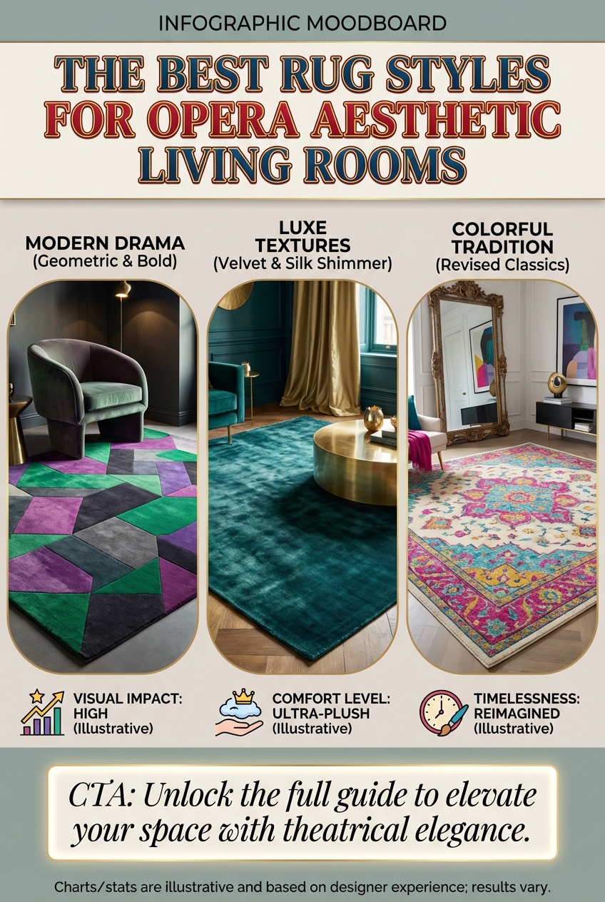 The Best Rug Styles for Opera Aesthetic Living Rooms - photo 4