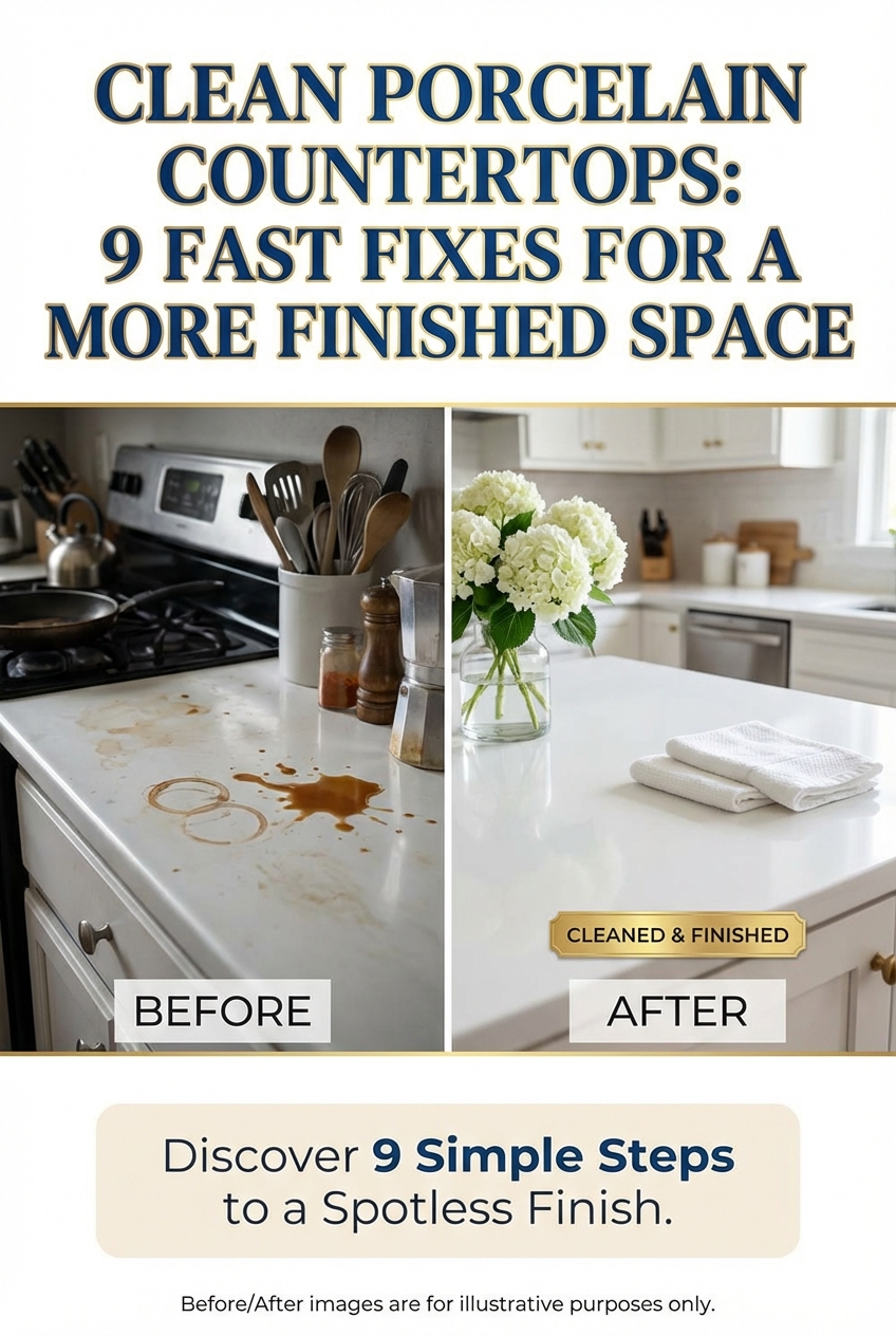 Clean Porcelain Countertops: 9 Fast Fixes for a More Finished Space - photo 5