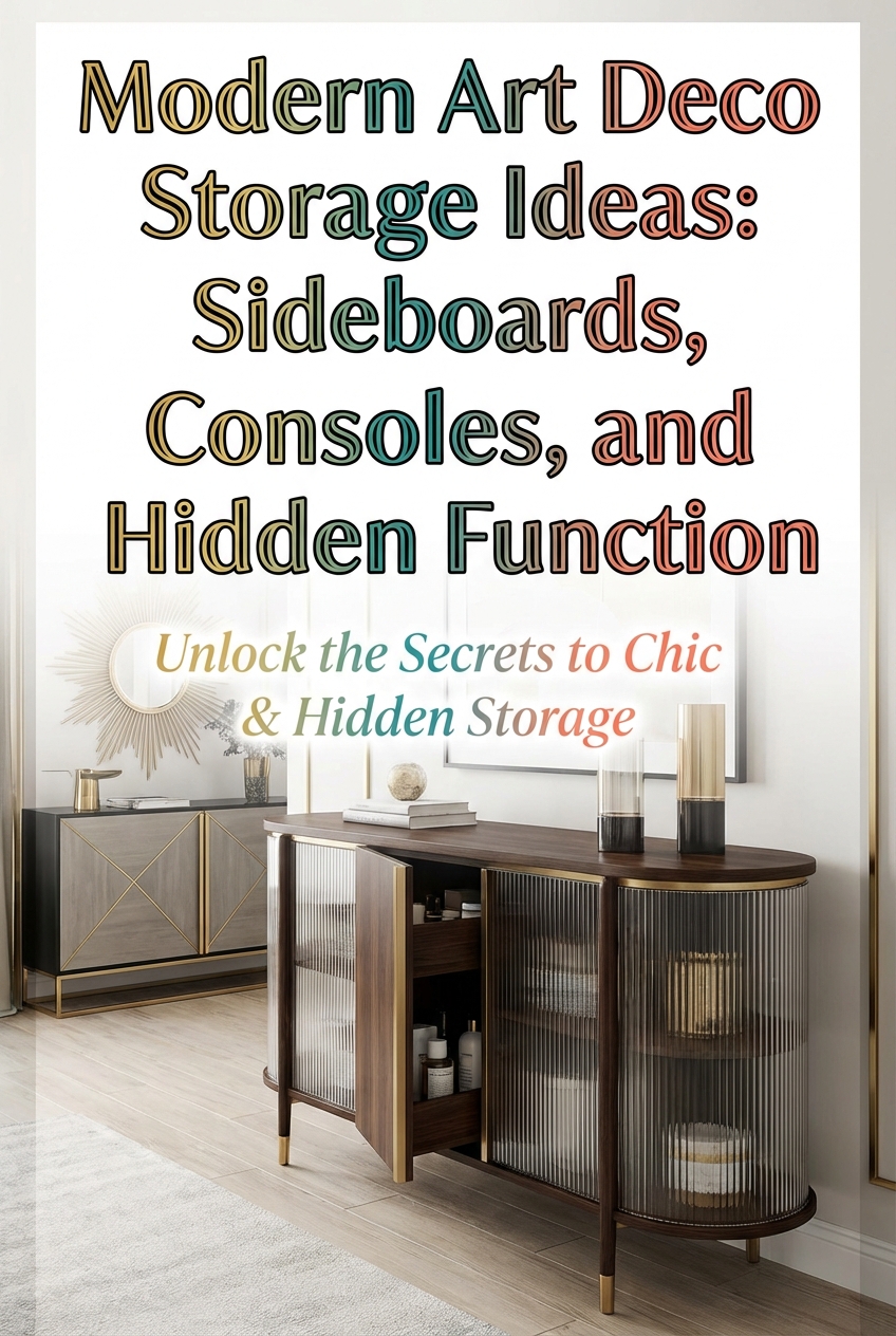 Modern Art Deco Storage Ideas: Sideboards, Consoles, and Hidden Function - photo 2