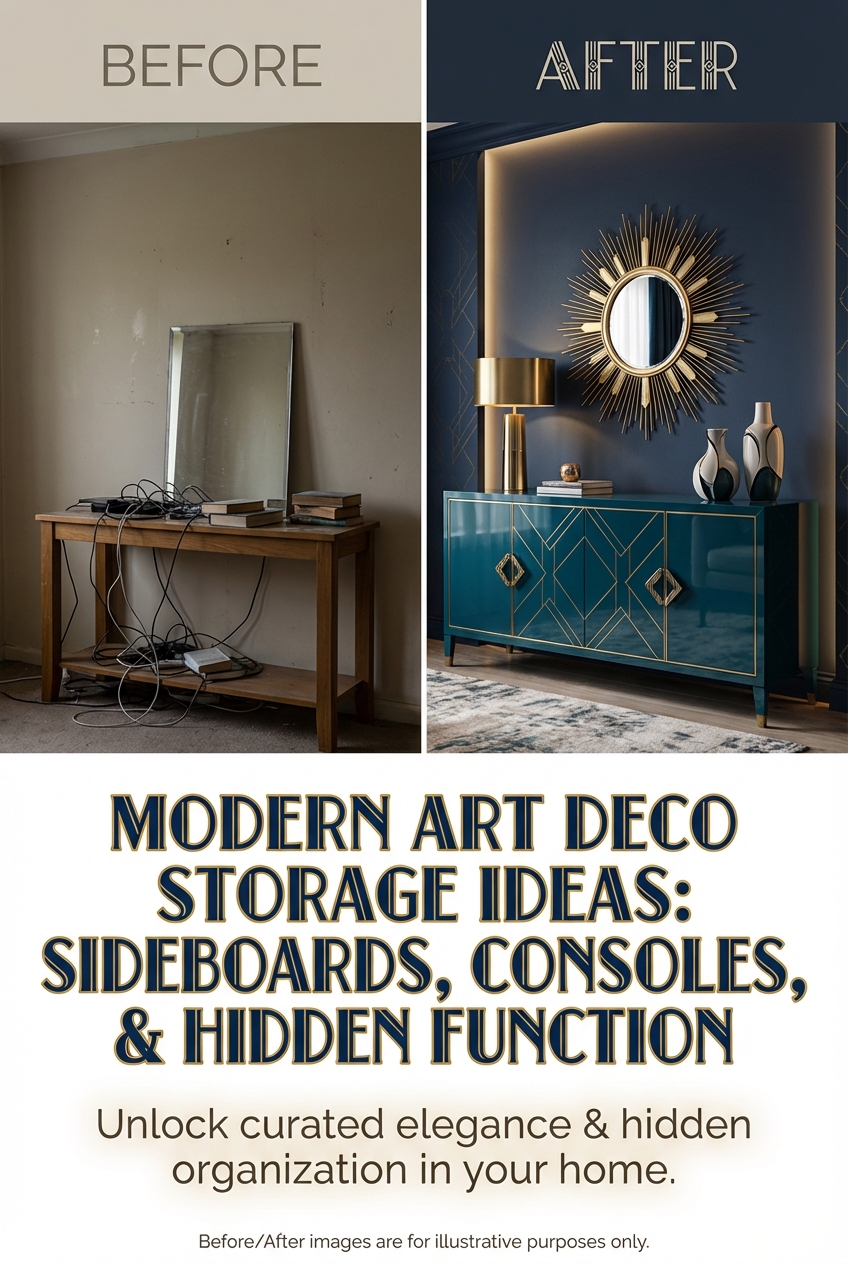 Modern Art Deco Storage Ideas: Sideboards, Consoles, and Hidden Function - photo 5