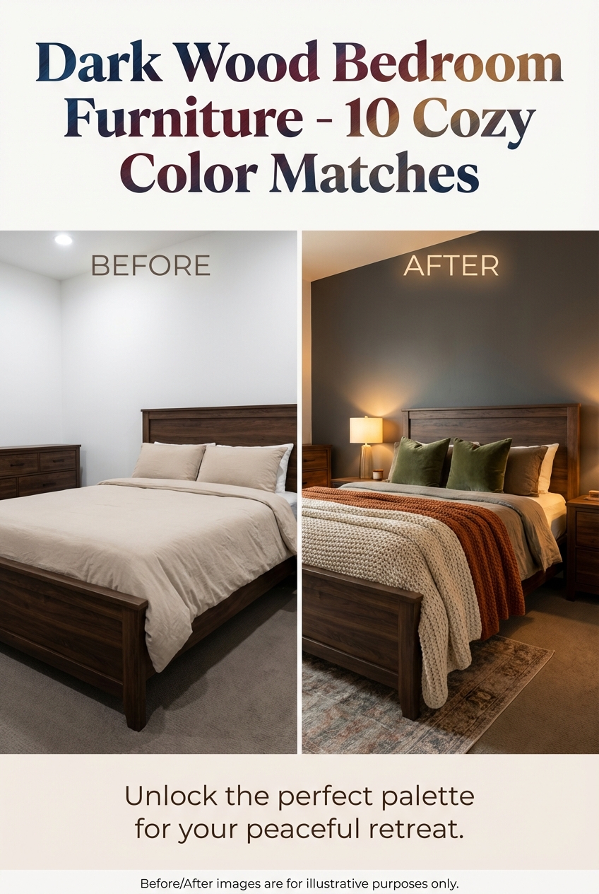 Dark Wood Bedroom Furniture – 10 Cozy Color Matches - photo 5