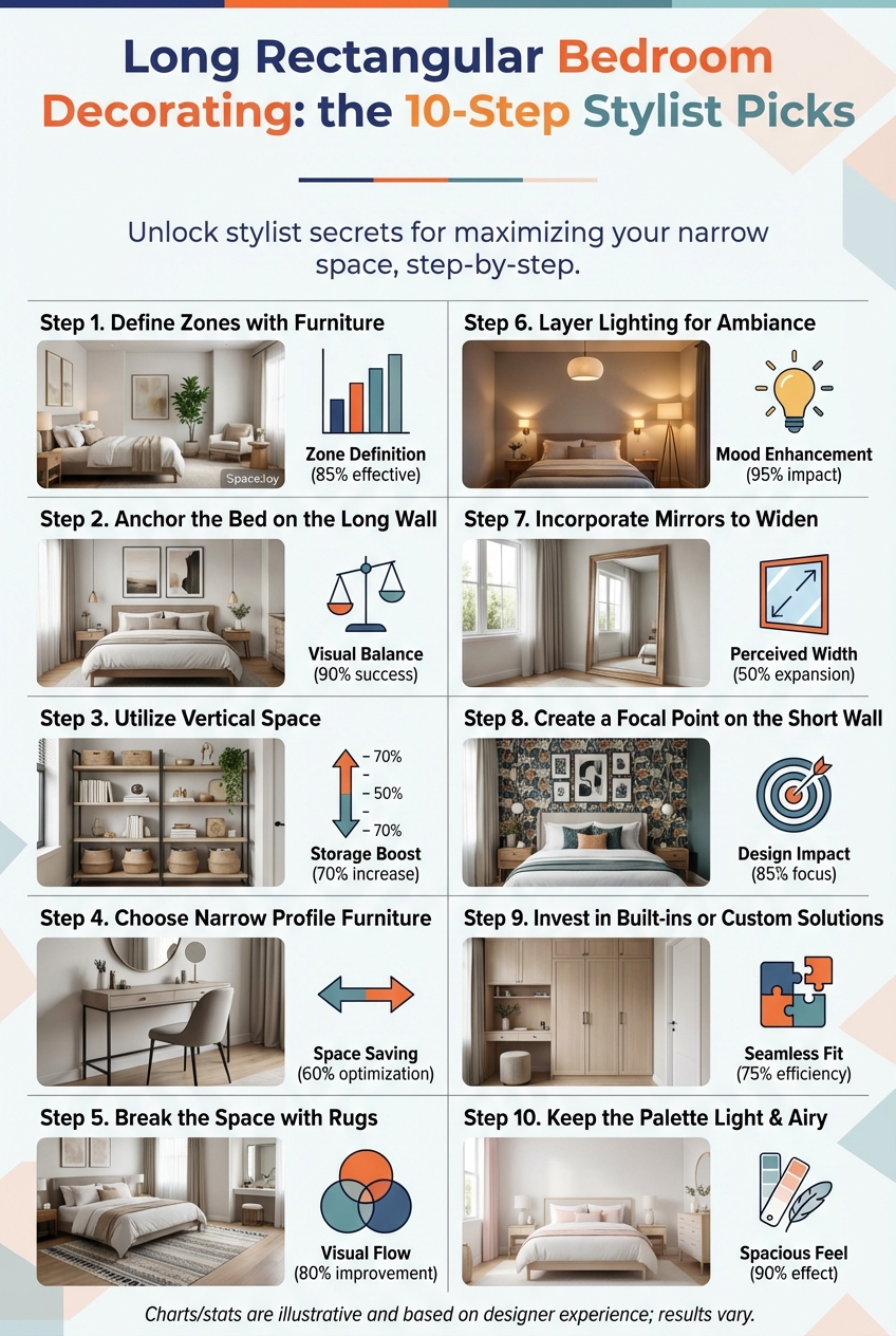 Long Rectangular Bedroom Decorating: the 10 – Step Stylist Picks - photo 3