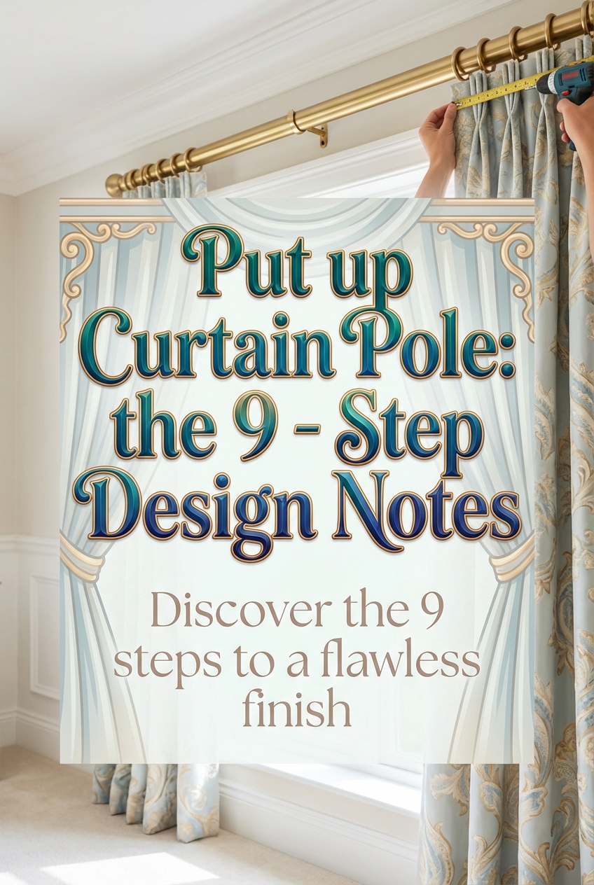 Put up Curtain Pole: the 9 – Step Design Notes - photo 2