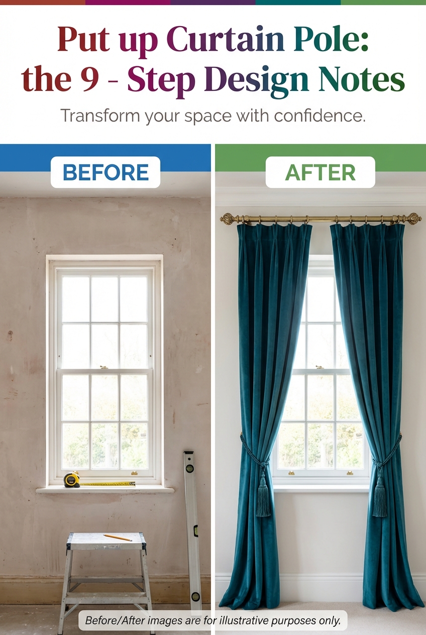 Put up Curtain Pole: the 9 – Step Design Notes - photo 5