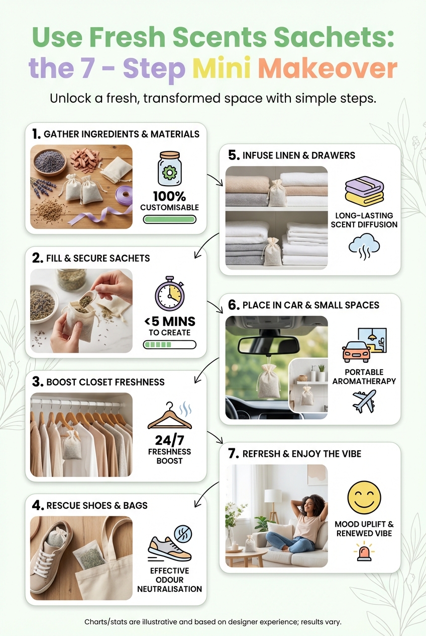 Use Fresh Scents Sachets: the 7 – Step Mini Makeover - photo 3