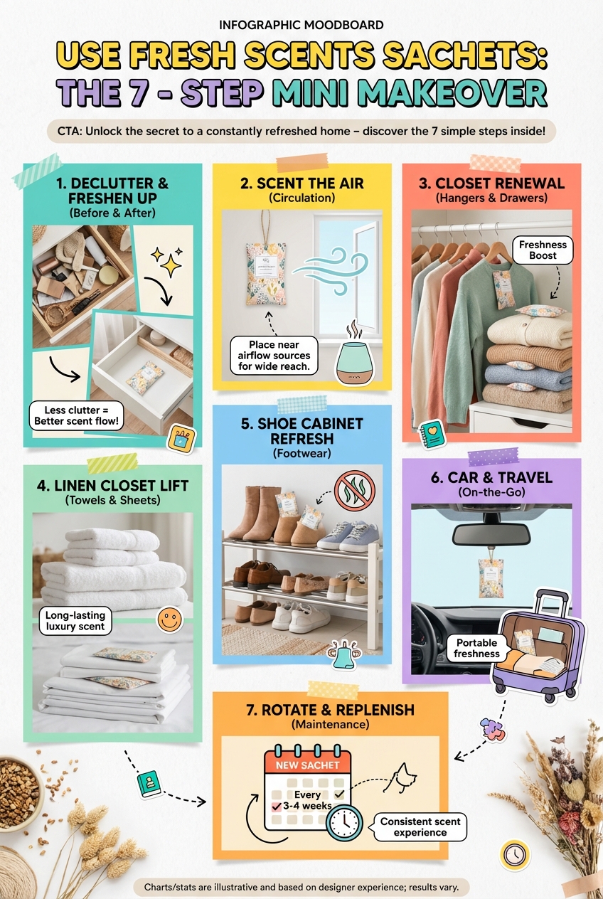 Use Fresh Scents Sachets: the 7 – Step Mini Makeover - photo 4