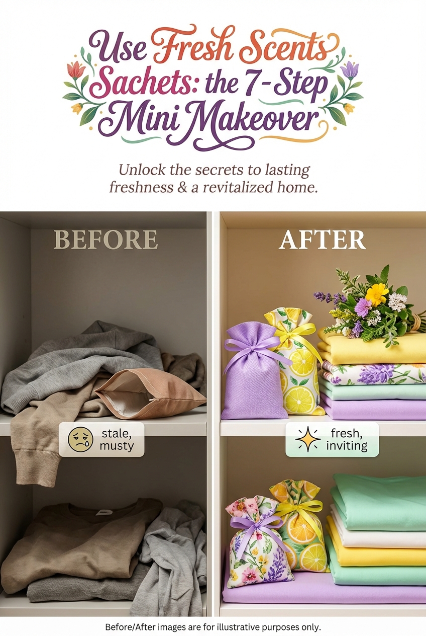 Use Fresh Scents Sachets: the 7 – Step Mini Makeover - photo 5