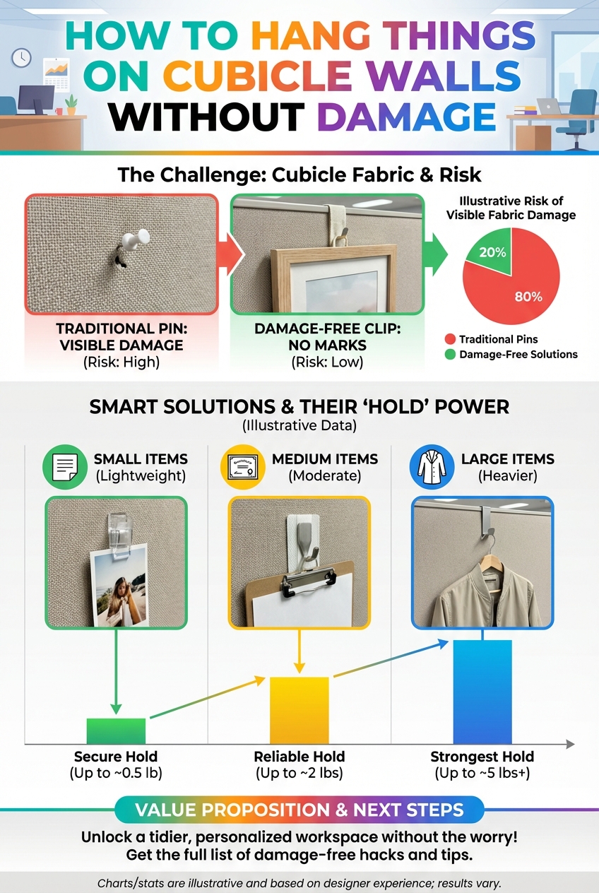 How to Hang Things on Cubicle Walls without Damage - photo 3
