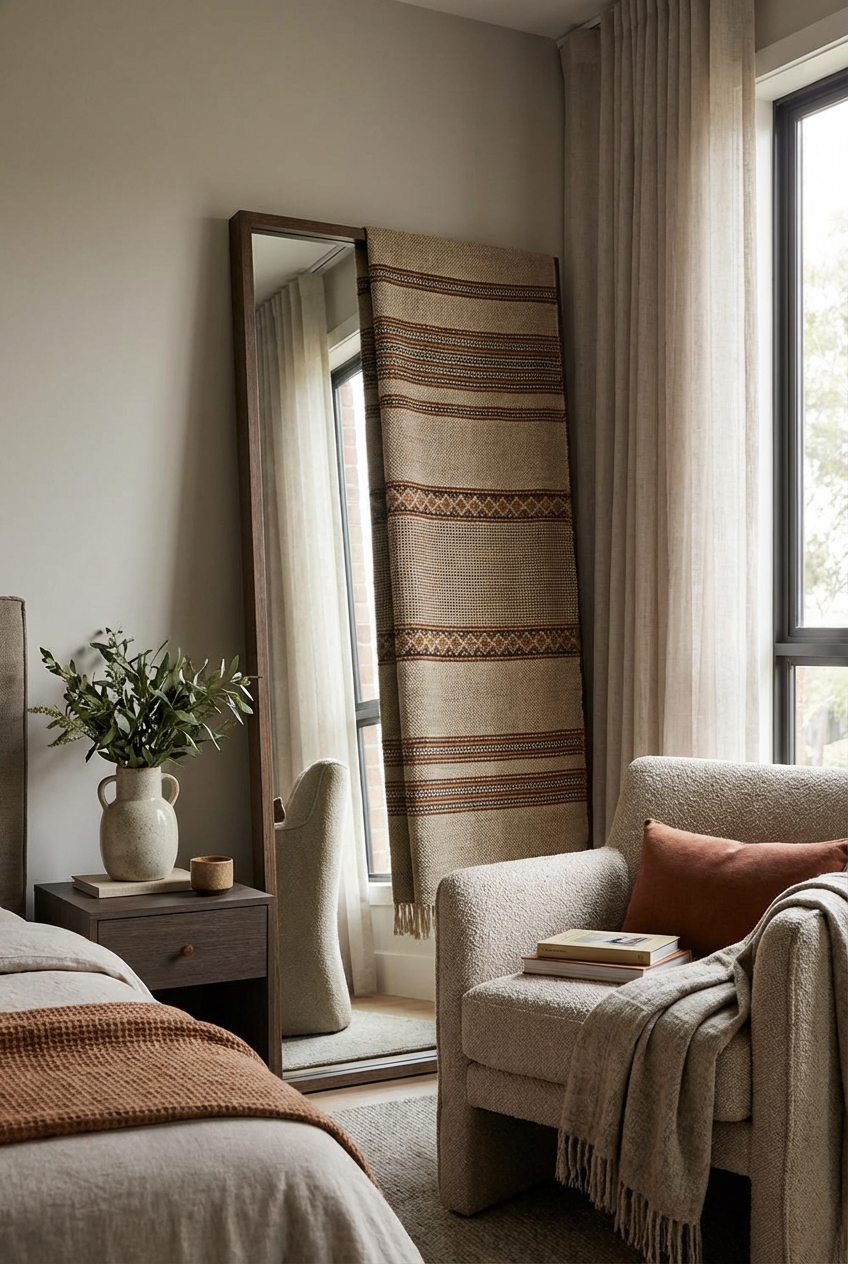 Cover a Mirror in Your Bedroom: the 7 – Step Room Reset