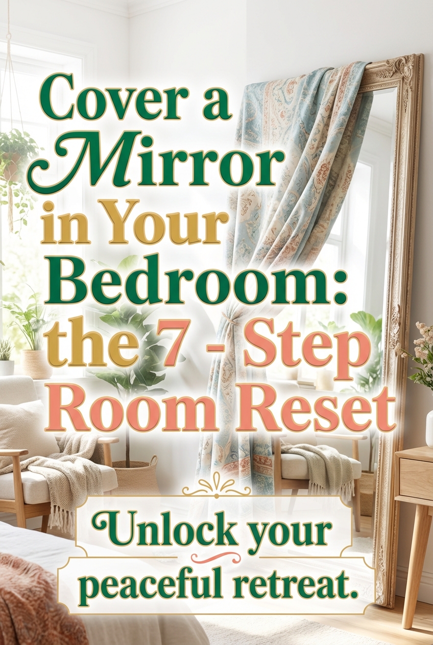 Cover a Mirror in Your Bedroom: the 7 – Step Room Reset - photo 2