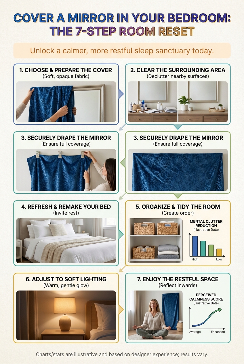 Cover a Mirror in Your Bedroom: the 7 – Step Room Reset - photo 3