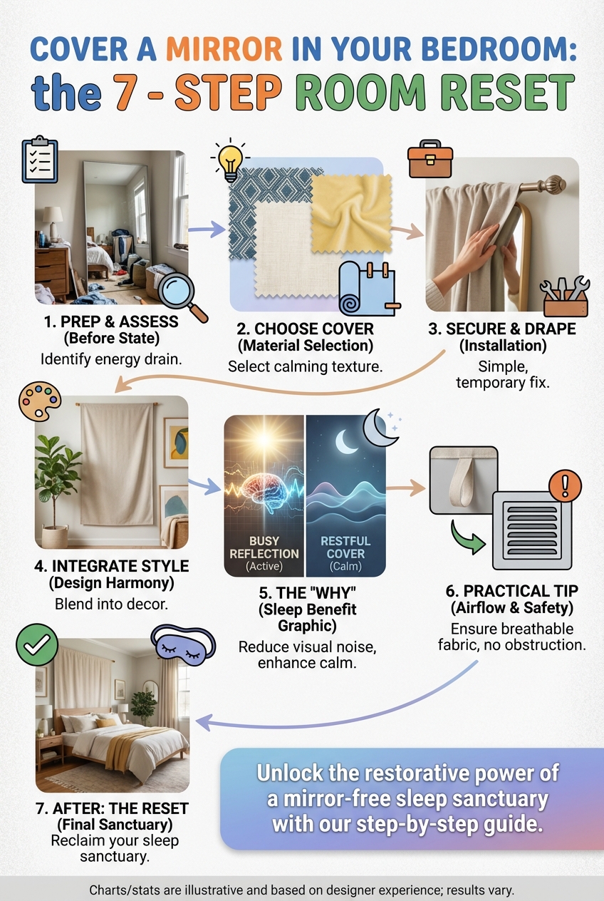 Cover a Mirror in Your Bedroom: the 7 – Step Room Reset - photo 4