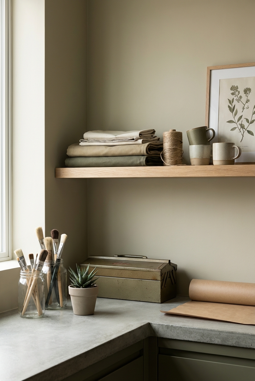 DIY Khaki Coded Decor: The Basics of clean utility style