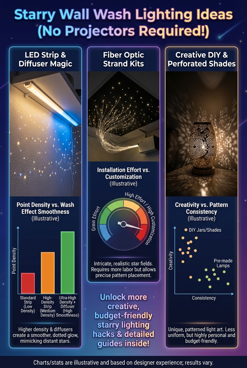 Starry Wall Wash Lighting Ideas Without Projectors - photo 3