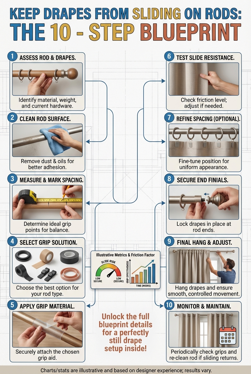 Keep Drapes from Sliding on Rods: the 10 – Step Blueprint - photo 3