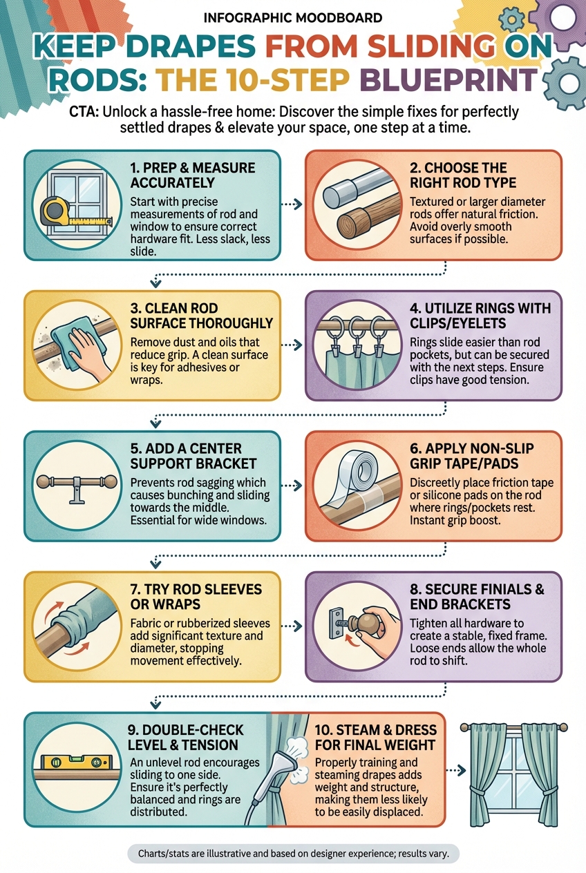 Keep Drapes from Sliding on Rods: the 10 – Step Blueprint - photo 4