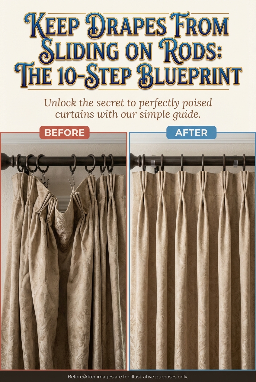 Keep Drapes from Sliding on Rods: the 10 – Step Blueprint - photo 5