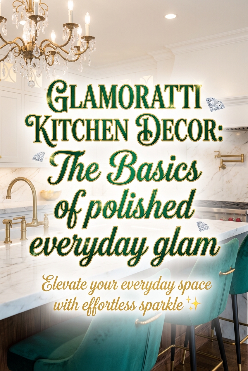 Glamoratti Kitchen Decor: The Basics of polished everyday glam - photo 2