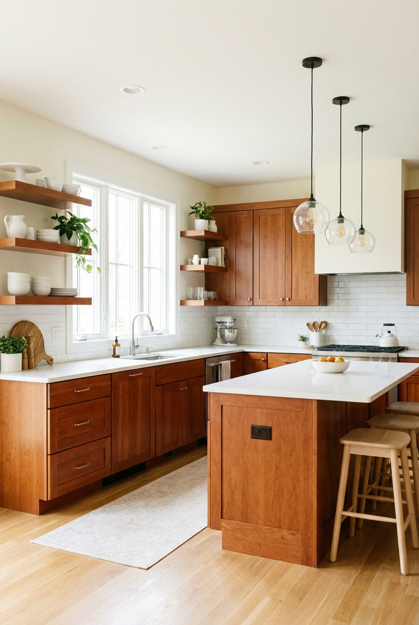 Lighten up a Kitchen with Cherry Cabinets: the 7 – Step Simple Plan