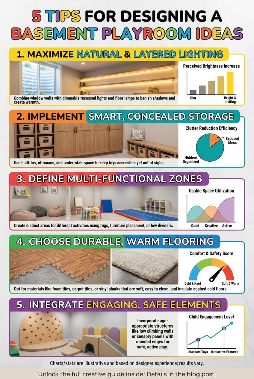 5 Tips for Designing a Basement Playroom Ideas - photo 3