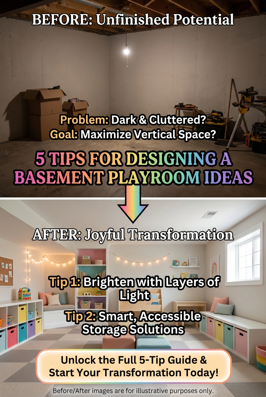 5 Tips for Designing a Basement Playroom Ideas - photo 5