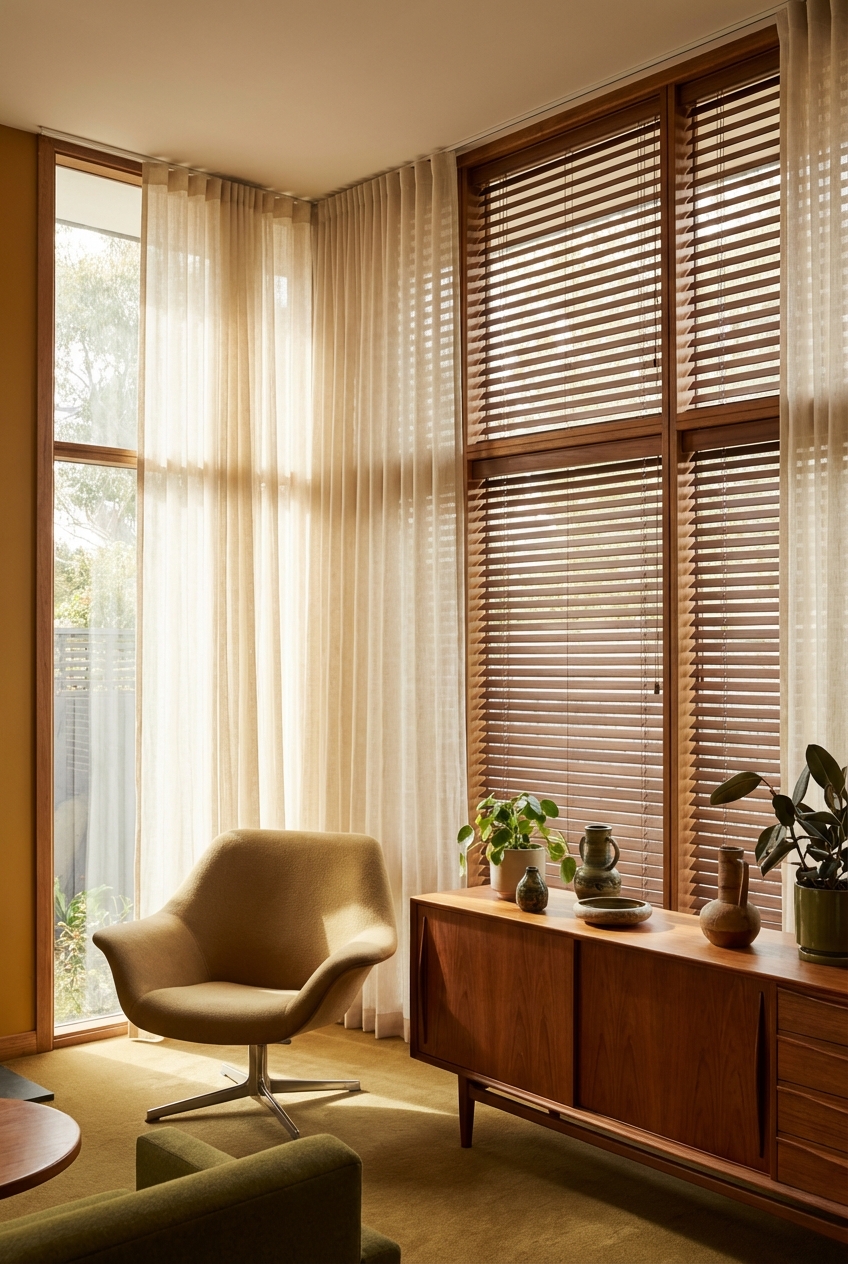 Mid Century Modern Window Treatments Elegant Solutions