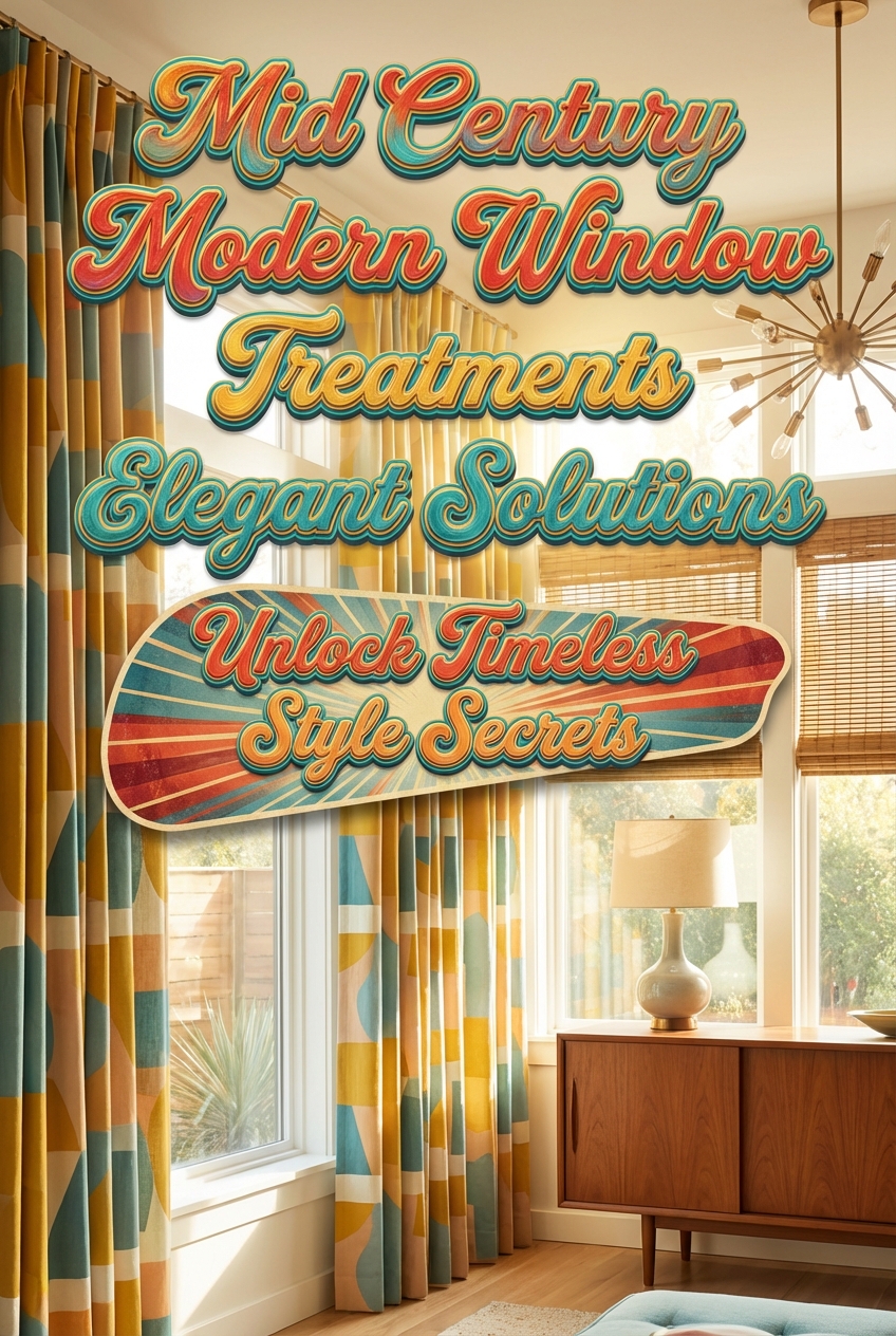 Mid Century Modern Window Treatments Elegant Solutions - photo 2